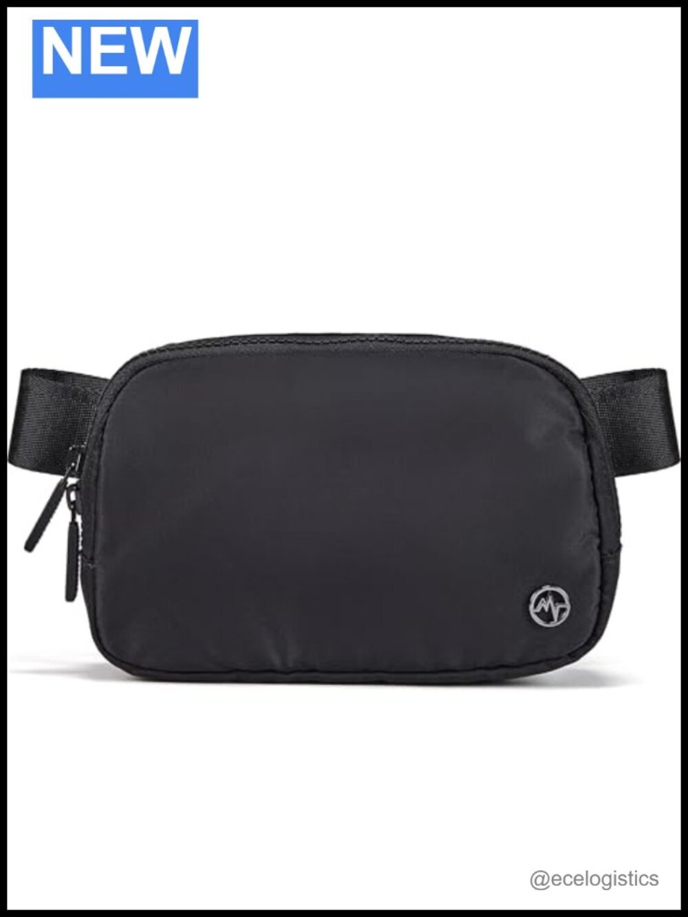 Nylon Water Repellent Fanny Pack Crossbody Belt Bag with Adjustable Strap